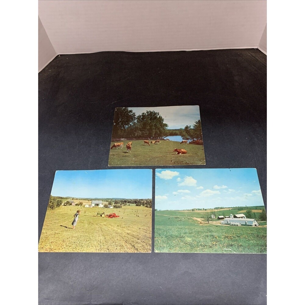 Farm credit office Insurance postcards 1950s Lewisburg PA, Middleburg, Pa (3)